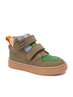 bisgaard Leder-Sneakers "Roy" in Khaki Outlet