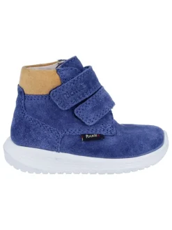 Richter Shoes Leder-Sneakers "Timmy" in Blau/ Beige Sale