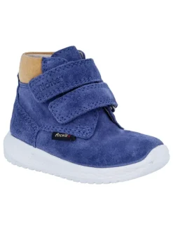 Richter Shoes Leder-Sneakers "Timmy" in Blau/ Beige Sale