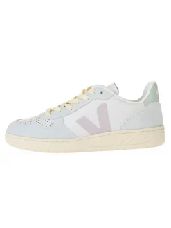 Veja Leder-Sneakers "V 10" in Türkis/ Rosa/ Grün Clearance