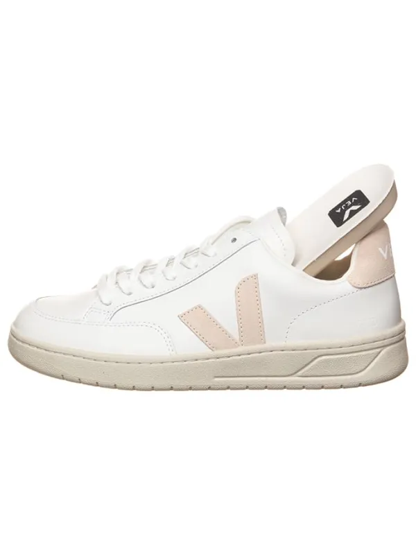 Veja Leder-Sneakers "V 12" in Weiß/ Beige>Damen Sneakers