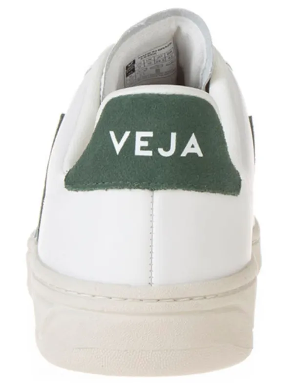 Veja Leder-Sneakers "V 12" in Weiß/ Grün>Damen Sneakers