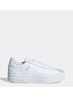 adidas Leder-Sneakers "VL Court Bold" in Weiß/ Beige>Herren Sportschuhe