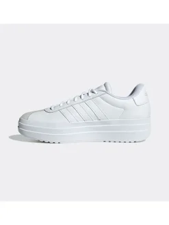 adidas Leder-Sneakers "VL Court Bold" in Weiß/ Beige>Herren Sportschuhe
