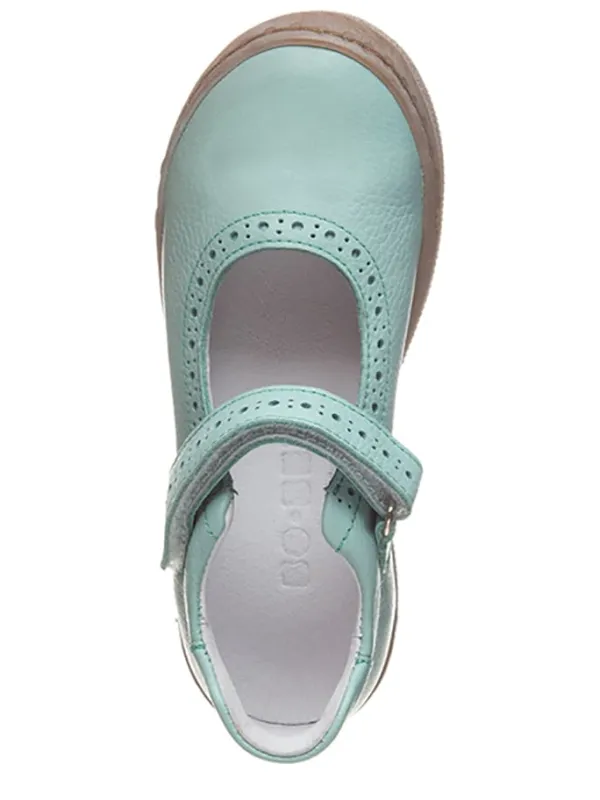 BO-BELL Leder-Spangenballerinas in Mint>Kinder Ballerinas