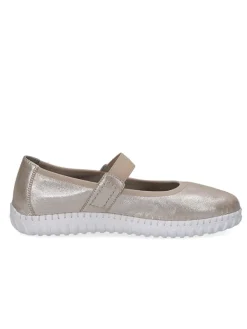 Caprice Leder-Spangenballerinas "Sylvia" in Gold>Damen Ballerinas