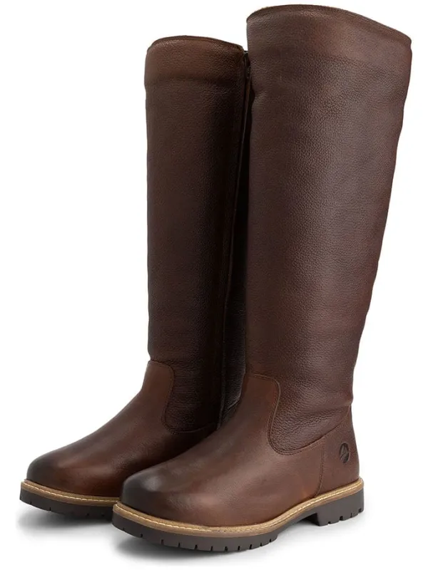 TRAVELIN' Leder-Stiefel "Dyreborg" in Braun Hot