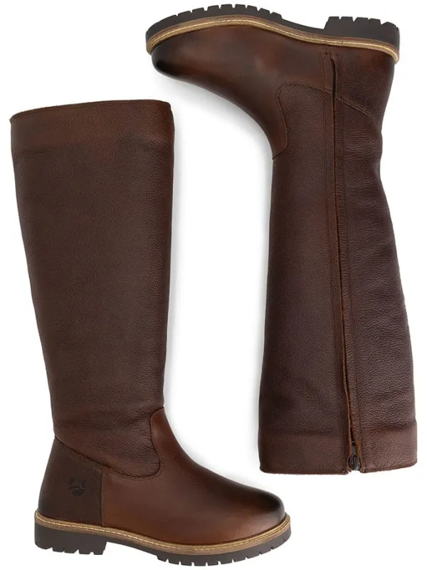TRAVELIN' Leder-Stiefel "Dyreborg" in Braun Hot
