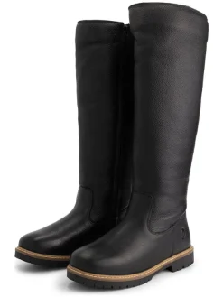 TRAVELIN' Leder-Stiefel "Dyreborg" in Schwarz Discount