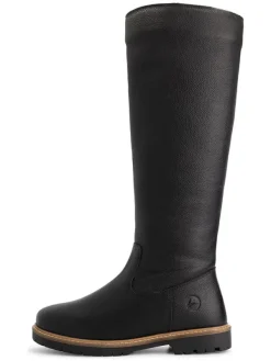 TRAVELIN' Leder-Stiefel "Dyreborg" in Schwarz Discount