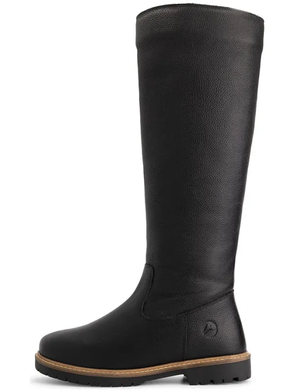 TRAVELIN' Leder-Stiefel "Dyreborg" in Schwarz Discount