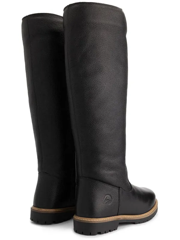 TRAVELIN' Leder-Stiefel "Dyreborg" in Schwarz Discount