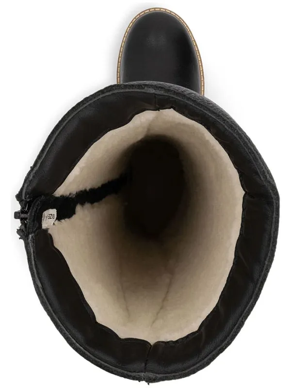 TRAVELIN' Leder-Stiefel "Dyreborg" in Schwarz Discount