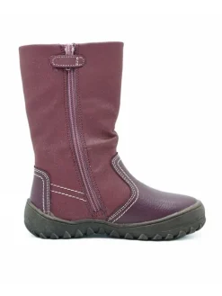 Ciao Leder-Stiefel in Dunkelrot New