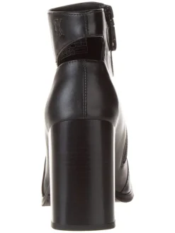 Calvin Klein Leder-Stiefeletten in Schwarz><noscript><img width=