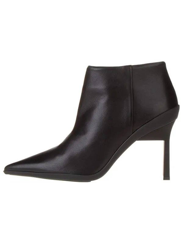 Calvin Klein Leder-Stiefeletten in Schwarz>Damen Stiefeletten