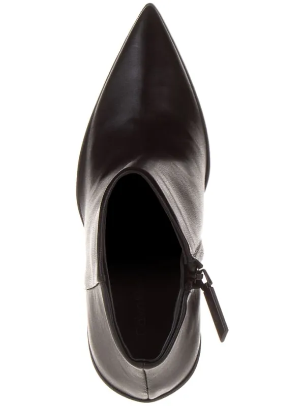 Calvin Klein Leder-Stiefeletten in Schwarz>Damen Stiefeletten
