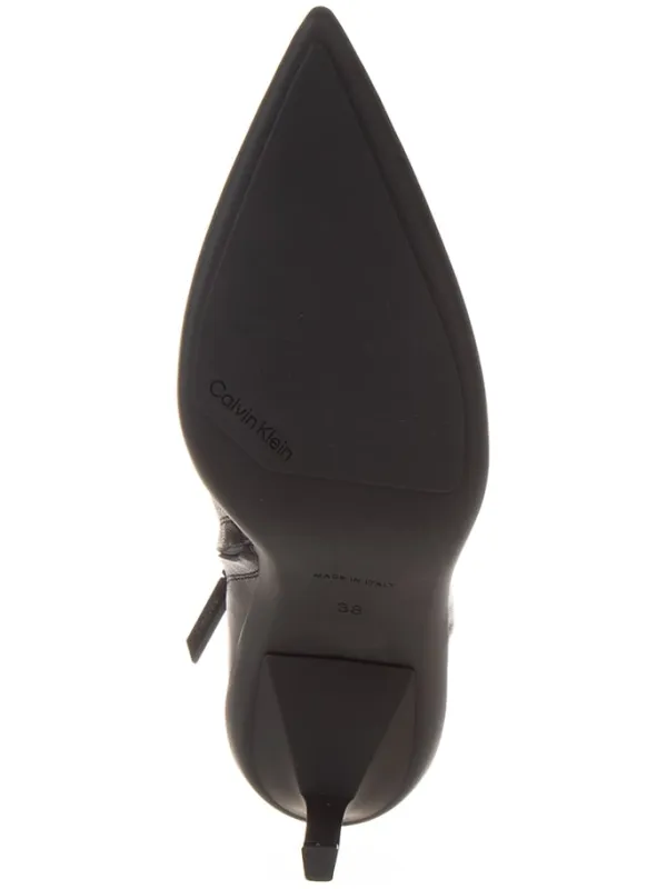 Calvin Klein Leder-Stiefeletten in Schwarz>Damen Stiefeletten