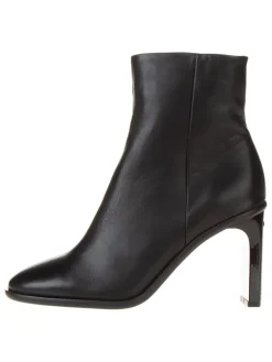 Calvin Klein Leder-Stiefeletten in Schwarz>Damen Stiefeletten