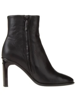 Calvin Klein Leder-Stiefeletten in Schwarz>Damen Stiefeletten