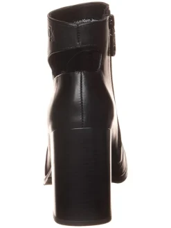 Calvin Klein Leder-Stiefeletten in Schwarz><noscript><img width=