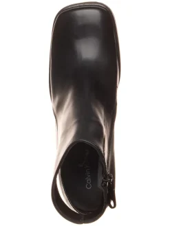 Calvin Klein Leder-Stiefeletten in Schwarz><noscript><img width=