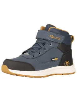 Trollkids Leder-Wanderboots "Stavanger Mid Cut XT" in Dunkelblau>Kinder Sneakers·Sneakers High