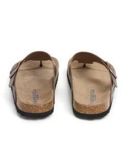 SABOKETS Leder-Zehentrenner in Braun Discount
