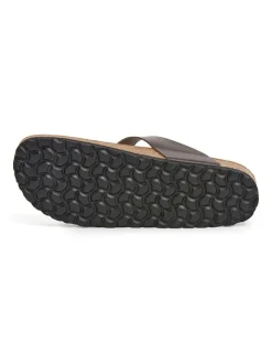 SABOKETS Leder-Zehentrenner in Braun Discount