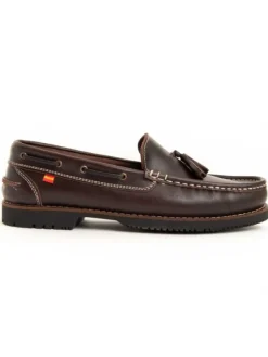 Purapiel Mokassins Pullnauk in Braun Clearance