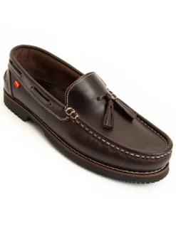 Purapiel Mokassins Pullnauk in Braun Clearance