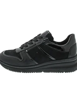 ara Neapel sportlicher Schnürer Schwarz>Damen Schnürschuhe