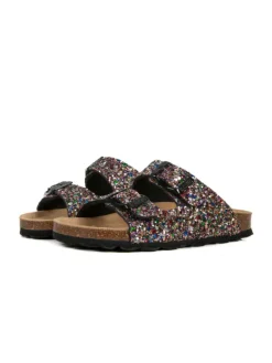 babunkers Pantoletten in schwarz Sale