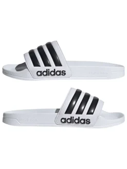 adidas Pantoletten "Adilette Shower" in Weiß/ Schwarz>Herren Hausschuhe|Sandalen & Pantoletten