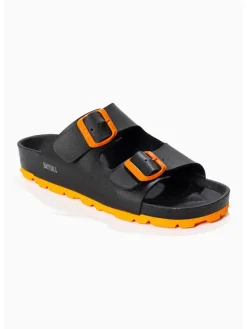 BAYTON Pantoletten "Atlas" in Schwarz/ Orange Best