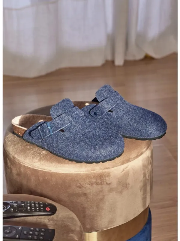 babunkers Pantoletten HOME FANTASY in blau>Herren Hausschuhe