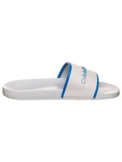 Calvin Klein Pantoletten in Blau/ Weiß Best