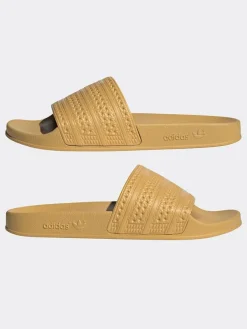 adidas Pantoletten in Gelb New