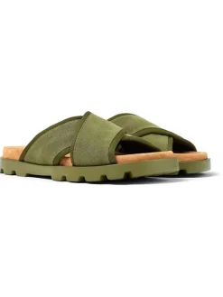Camper Pantoletten in Grün Sale
