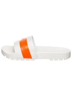 Calvin Klein Pantoletten in Orange/ Weiß Online