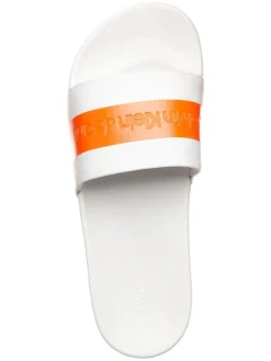Calvin Klein Pantoletten in Orange/ Weiß Online