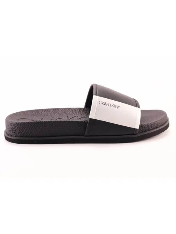Calvin Klein Pantoletten in Schwarz Discount