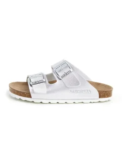 SABOKETS Pantoletten in Silber Outlet
