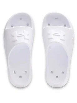 Under Armour Pantoletten "Locker V" in Weiß>Herren Hausschuhe|Sandalen & Pantoletten