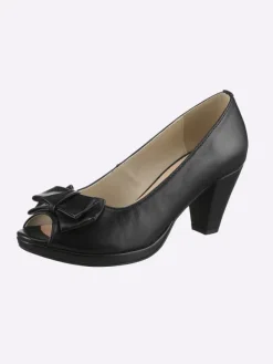 Andrea Conti Peeptoe in schwarz>Damen Pumps