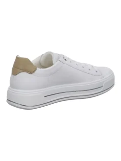 ara Plateau Schnürschuhe in Weiß Discount