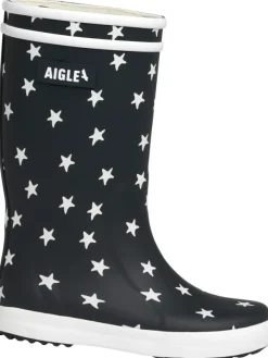AIGLE Regenstiefel Lolly-Pop 2 Sterne in marineblau/weiß Clearance
