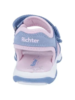 Richter Shoes Sandalen in Hellblau/ Rosa Hot