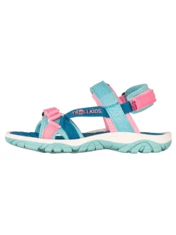 Trollkids Sandalen "Oslofjord" in Hellblau/ Rosa/ Blau Clearance