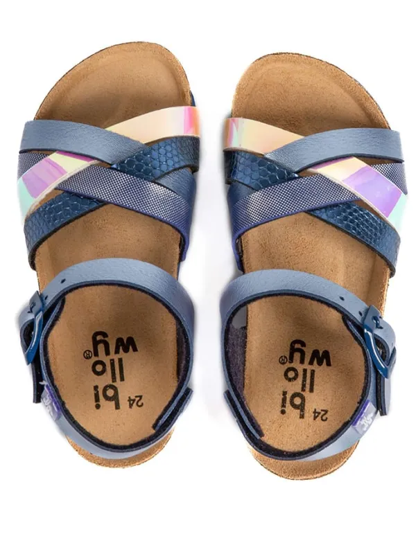 billowy Sandalen "Rosso" in Blau Outlet